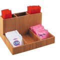 Cal Mil Plastics Cal-Mil 796-60 Bamboo Packet Organizer 9"W x 6-1/4"D x 4-1/2"H 796-60